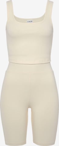 LASCANA Loungewear in Beige: front