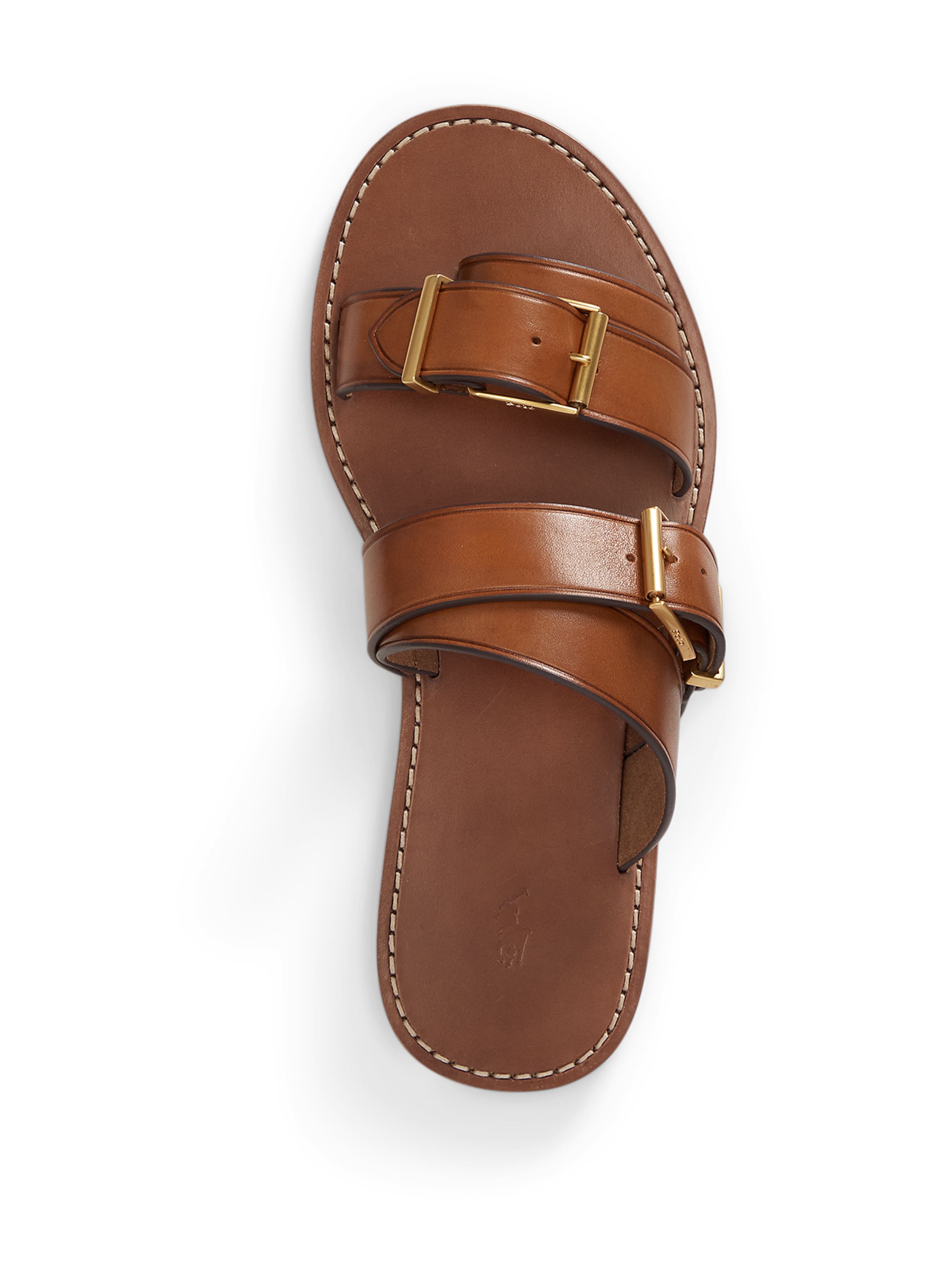 Tongs Polo Ralph Lauren en marron