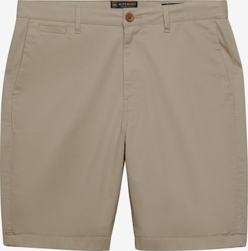 Pantalon chino Superdry & Co en marron : devant