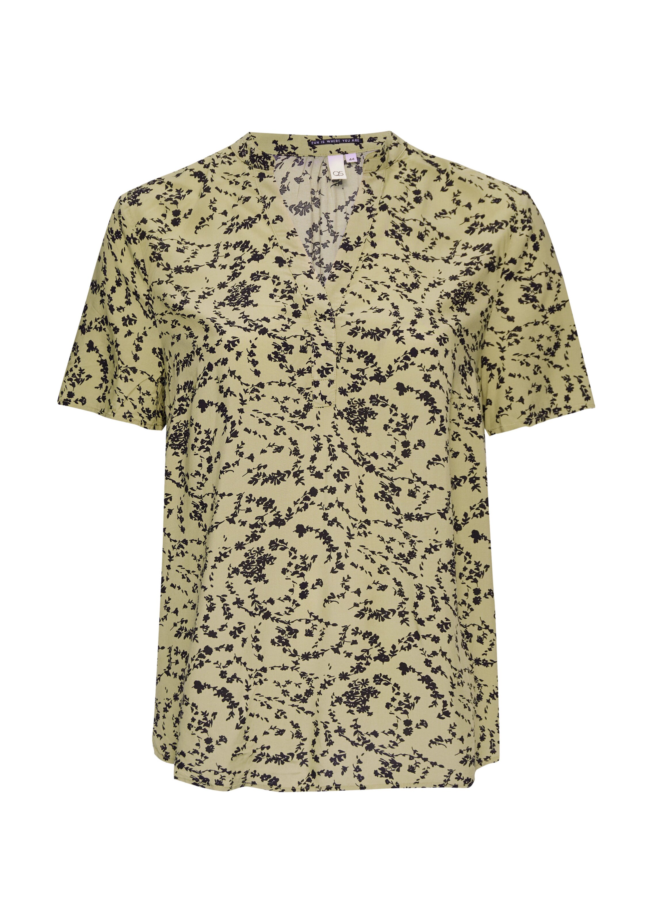 QS Blouse in Green: front