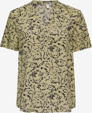 QS Blouse in Groen: voorkant