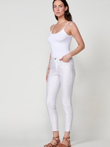 KOROSHI - Slimfit Calças de ganga em branco
