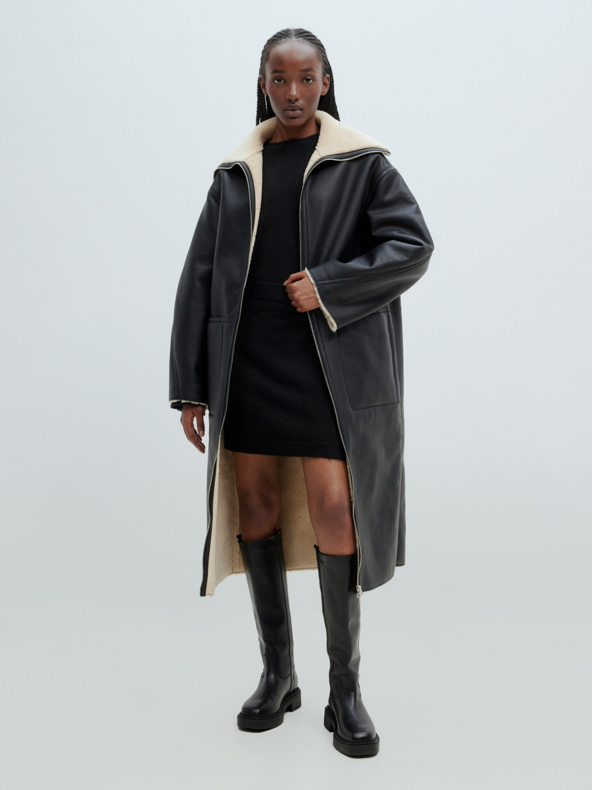 EDITED Producten Tussenmantel 'Chelsea' Zwart