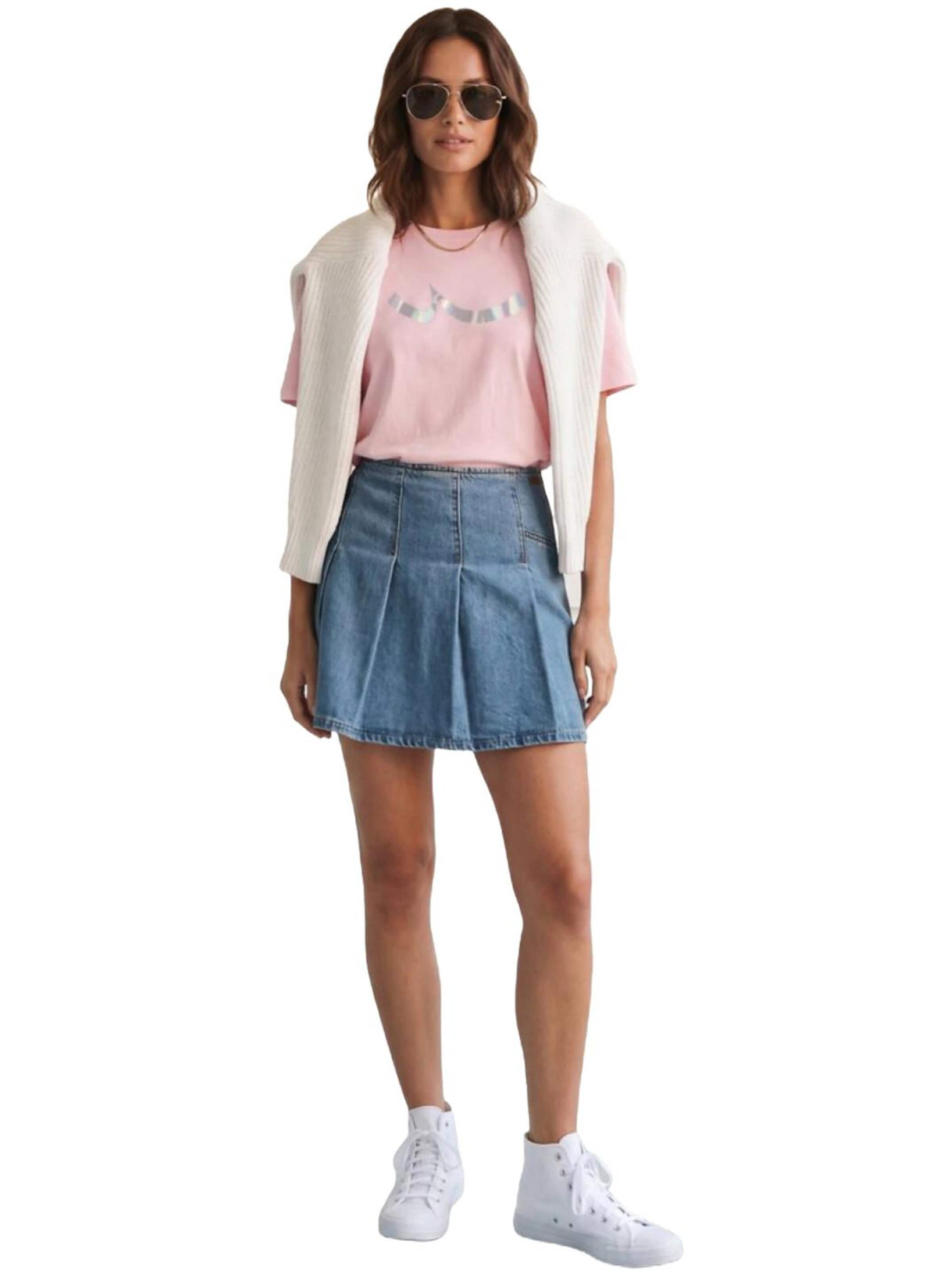 LTB Jeans - Camiseta en rosa: frente
