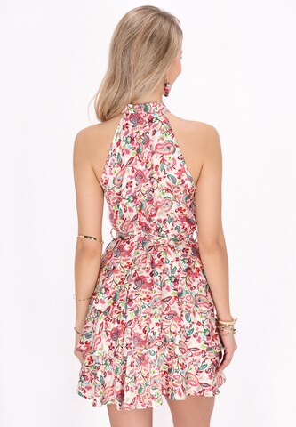 IZIA - Vestido em mistura de cores