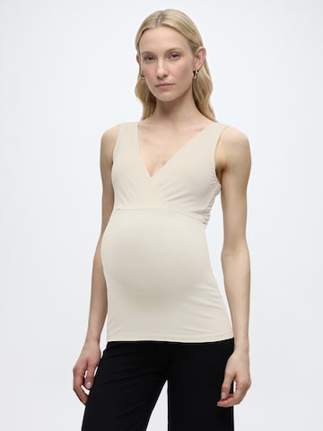 Haut MAMALICIOUS en beige : devant