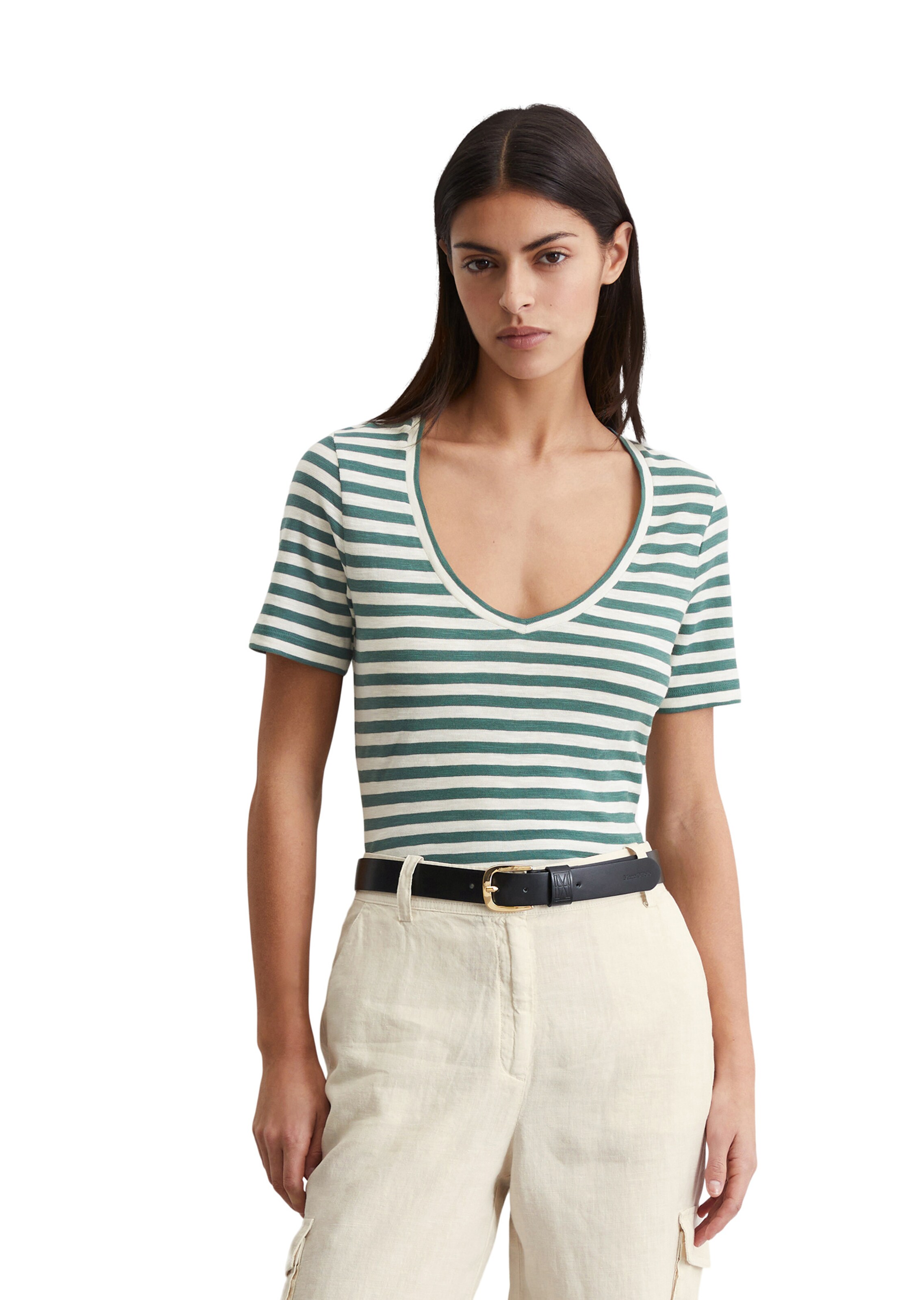 Marc O'Polo T-Shirt in Grün: Vorderseite