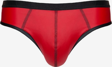 Regnes Fetish Planet Slip 'BRI014' in Rot: Vorderseite