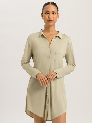 Hanro Nightgown ' Cotton Deluxe ' in Beige: front