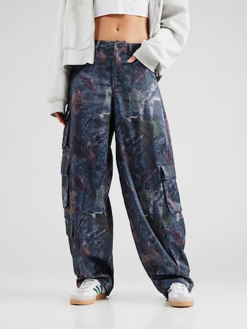 ADIDAS ORIGINALS Baggy Cargo trousers 'SAT' in Blue: front