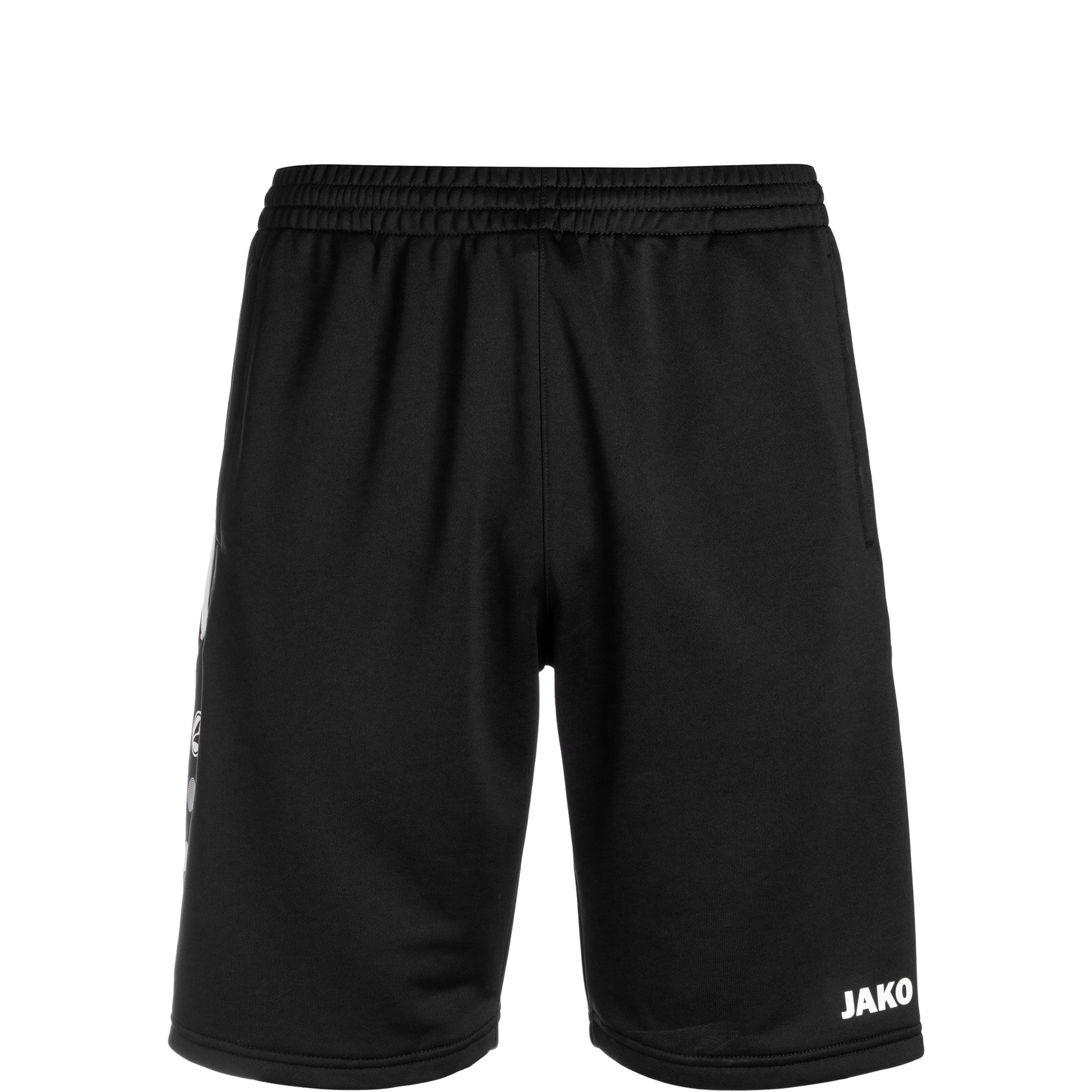 JAKO Sportshorts 'Active 2' in Schwarz: Vorderseite