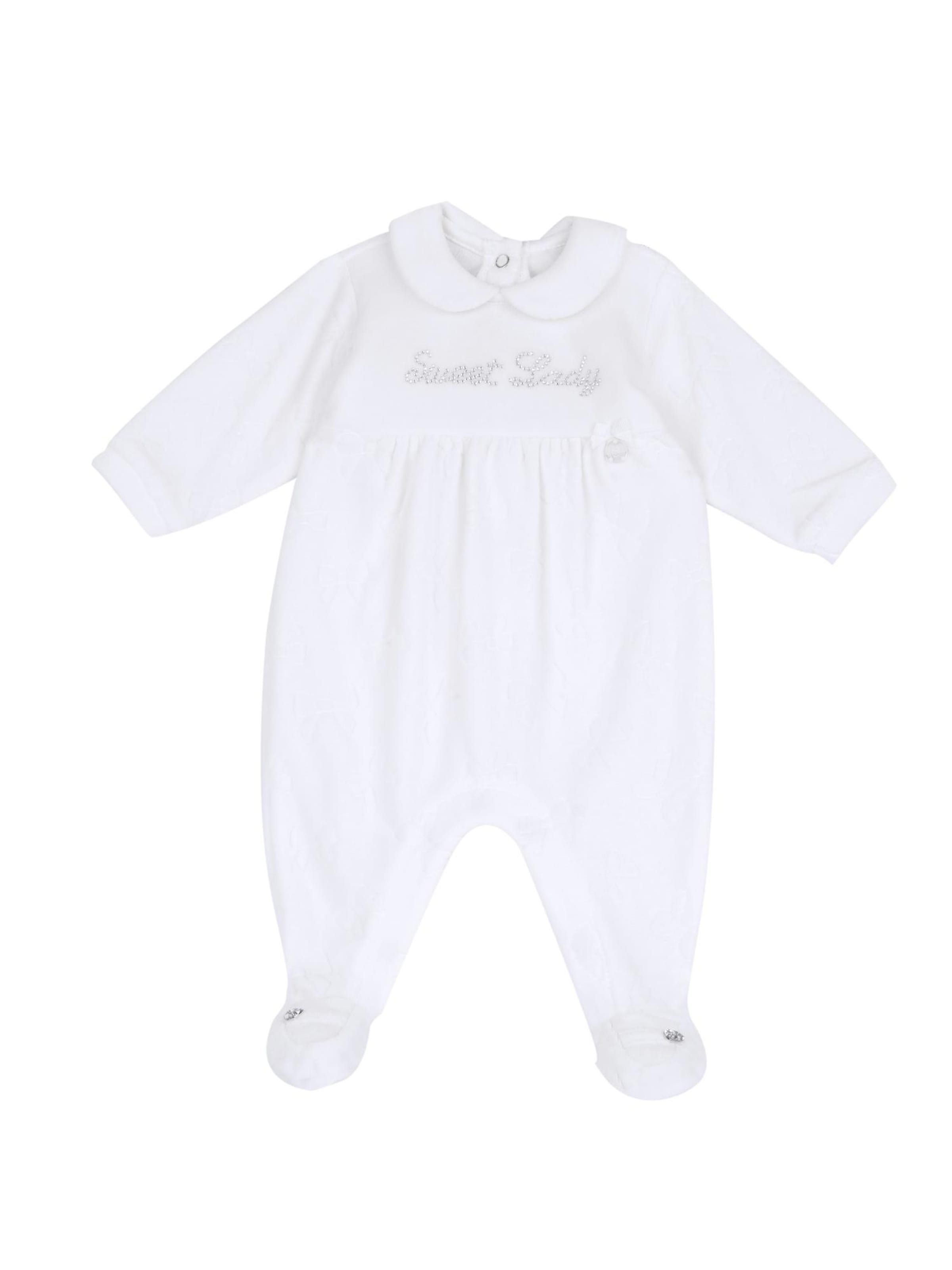 Tuta di Chicco in bianco: frontale