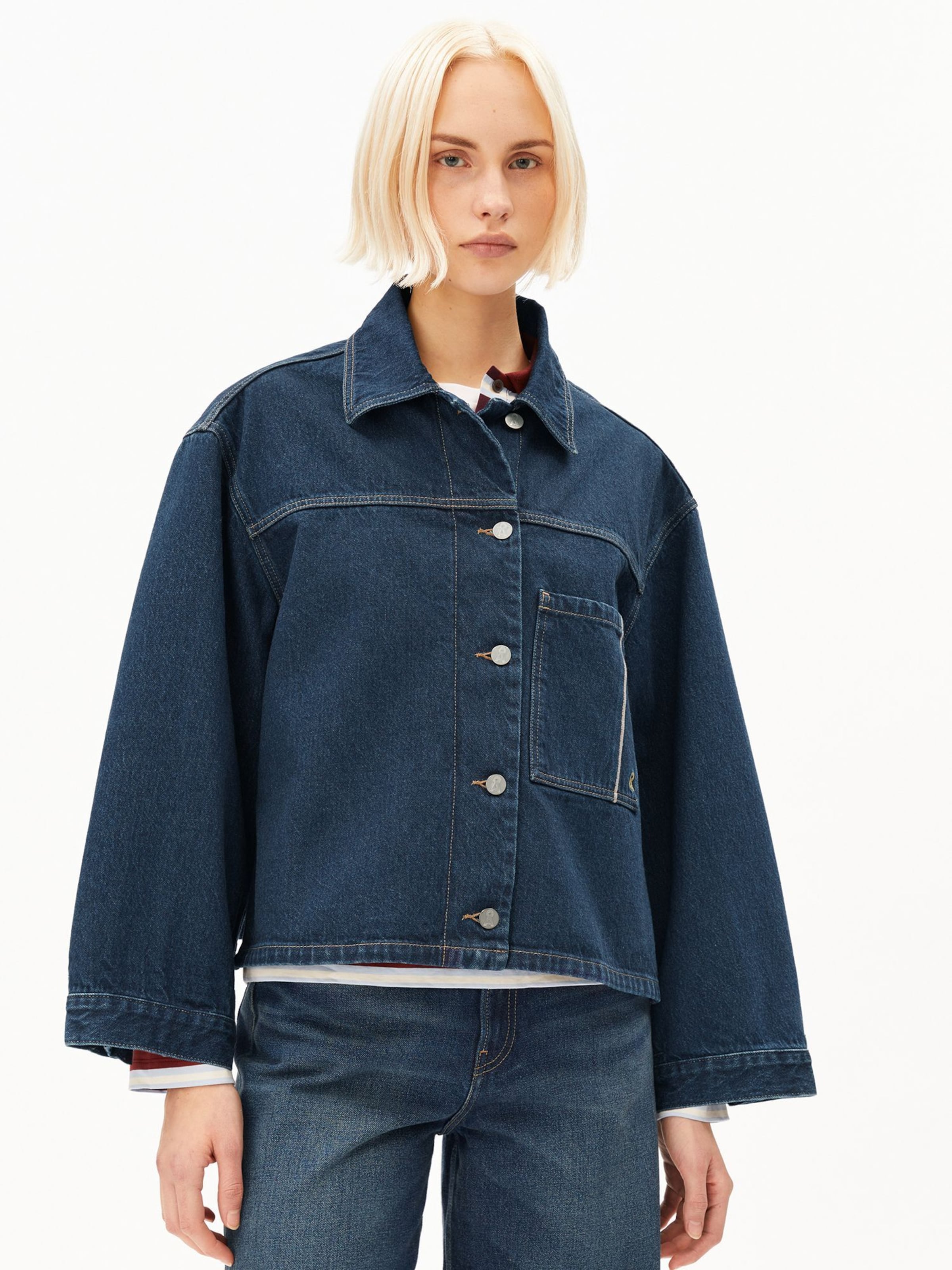 ARMEDANGELS Between-season jacket in Blue