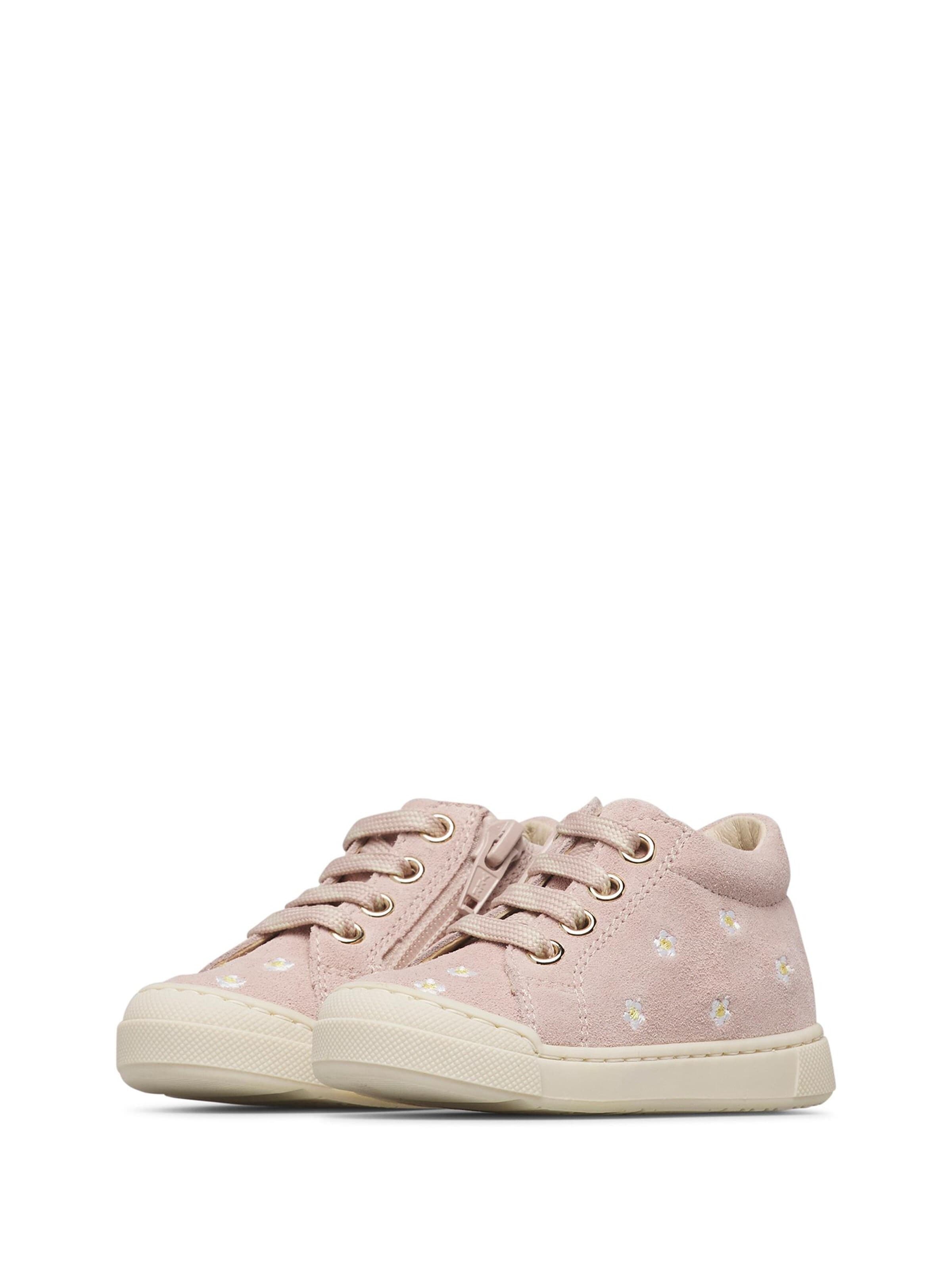 Falcotto Sneaker 'SNOPES EMBR.DAISIES ZIP'‌‌‌‌‌‌‌ in Pink