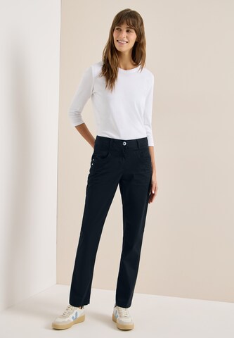 CECIL Slim fit Pants in Blue: front