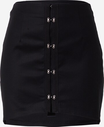 Oval Square Skirt 'Fly' in Black: front