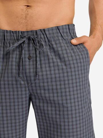 Hanro Pajama pants 'Night & Day' in Blue