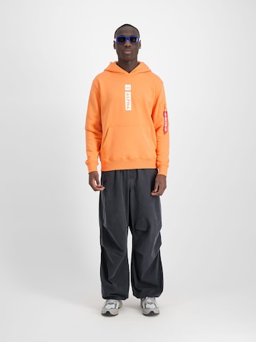ALPHA INDUSTRIES Sweatshirt 'Alpha PP'‌‌‌ in Orange
