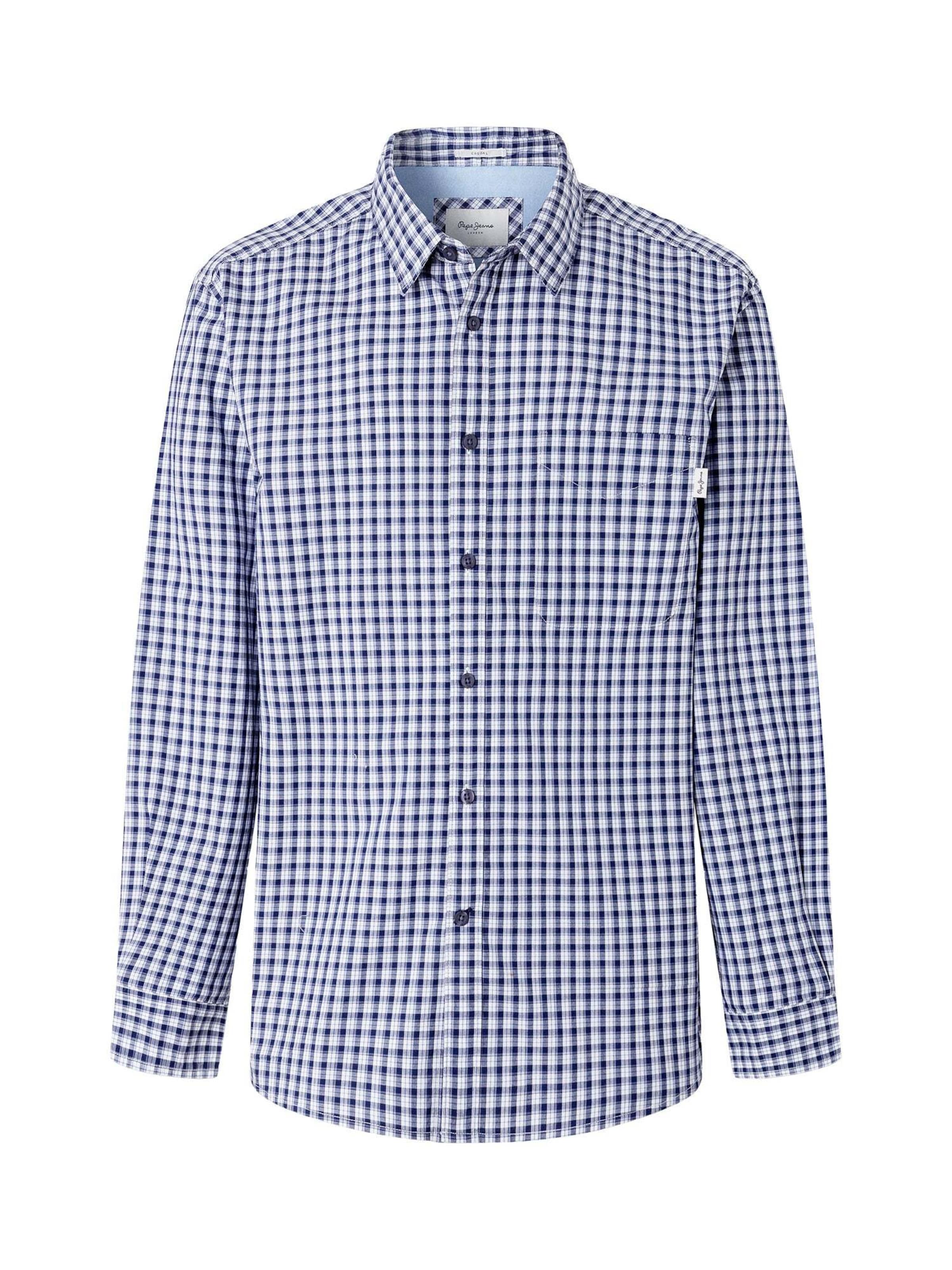 Pepe Jeans Regular fit Overhemd 'Reddith' in Blauw: voorkant