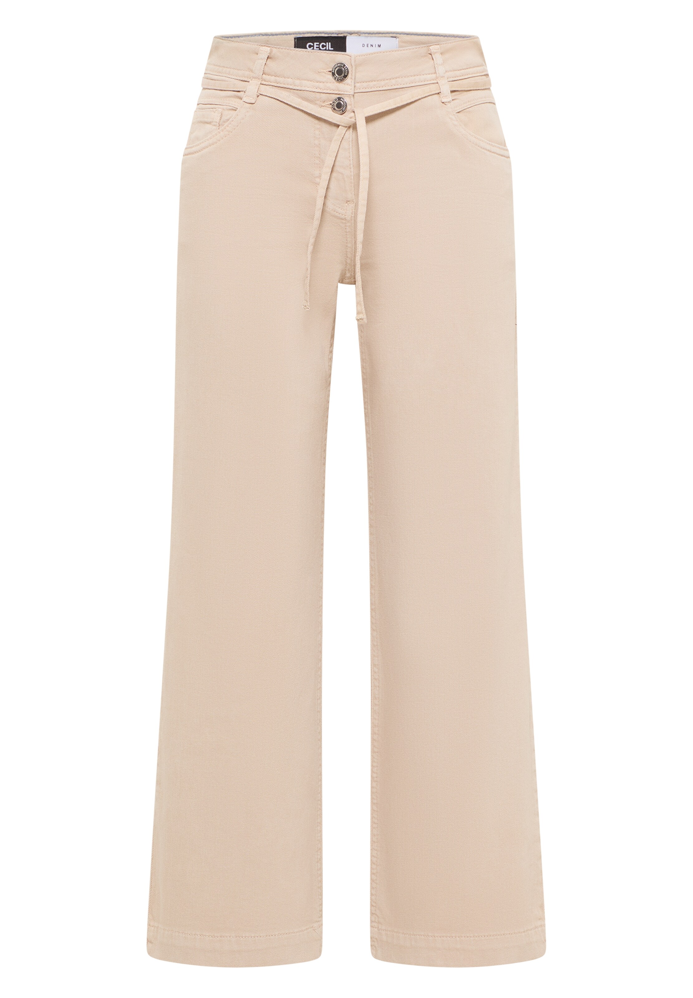 STREET ONE Loosefit Jeans in Beige: Vorderseite