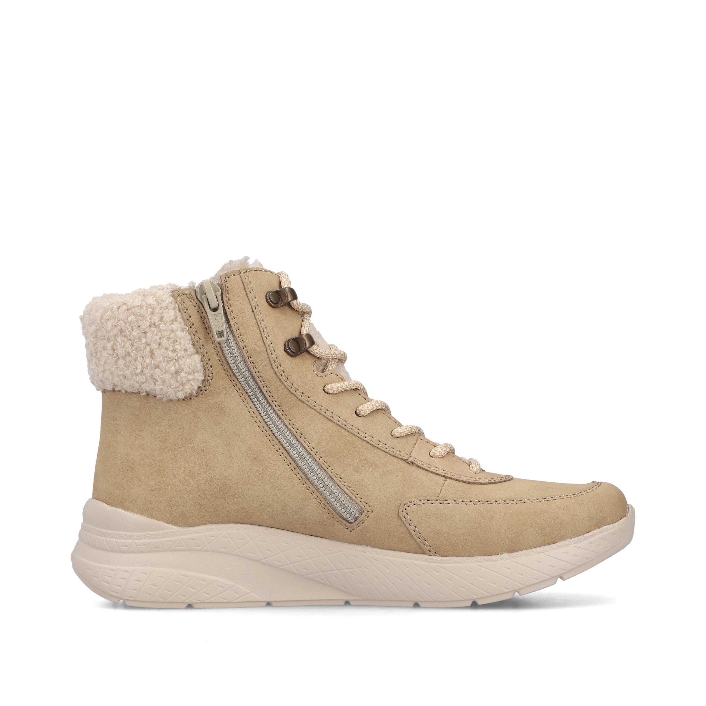 Baskets hautes Rieker en beige