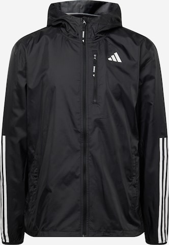 ADIDAS PERFORMANCE Athletic Jacket 'Own The Run' in Black: front