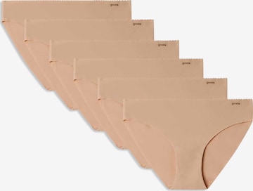 Slip '6 ' de la Gisela pe bej: față