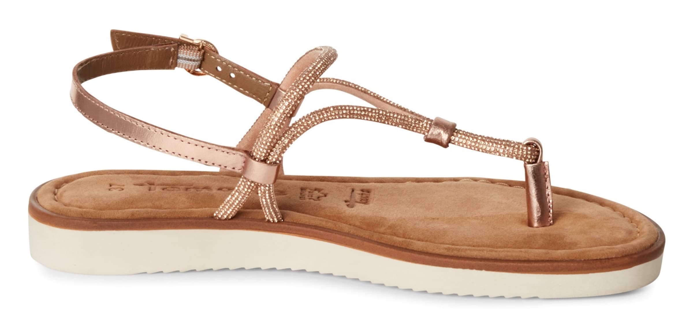 Tamaris T-bar sandals in Pink