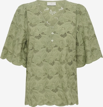 Chemisier 'Tura' Kaffe en vert : devant