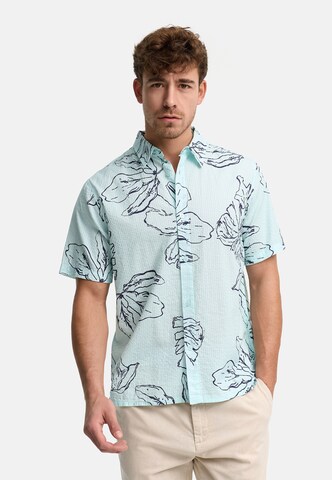 Coupe regular Chemise INDICODE JEANS en bleu : devant