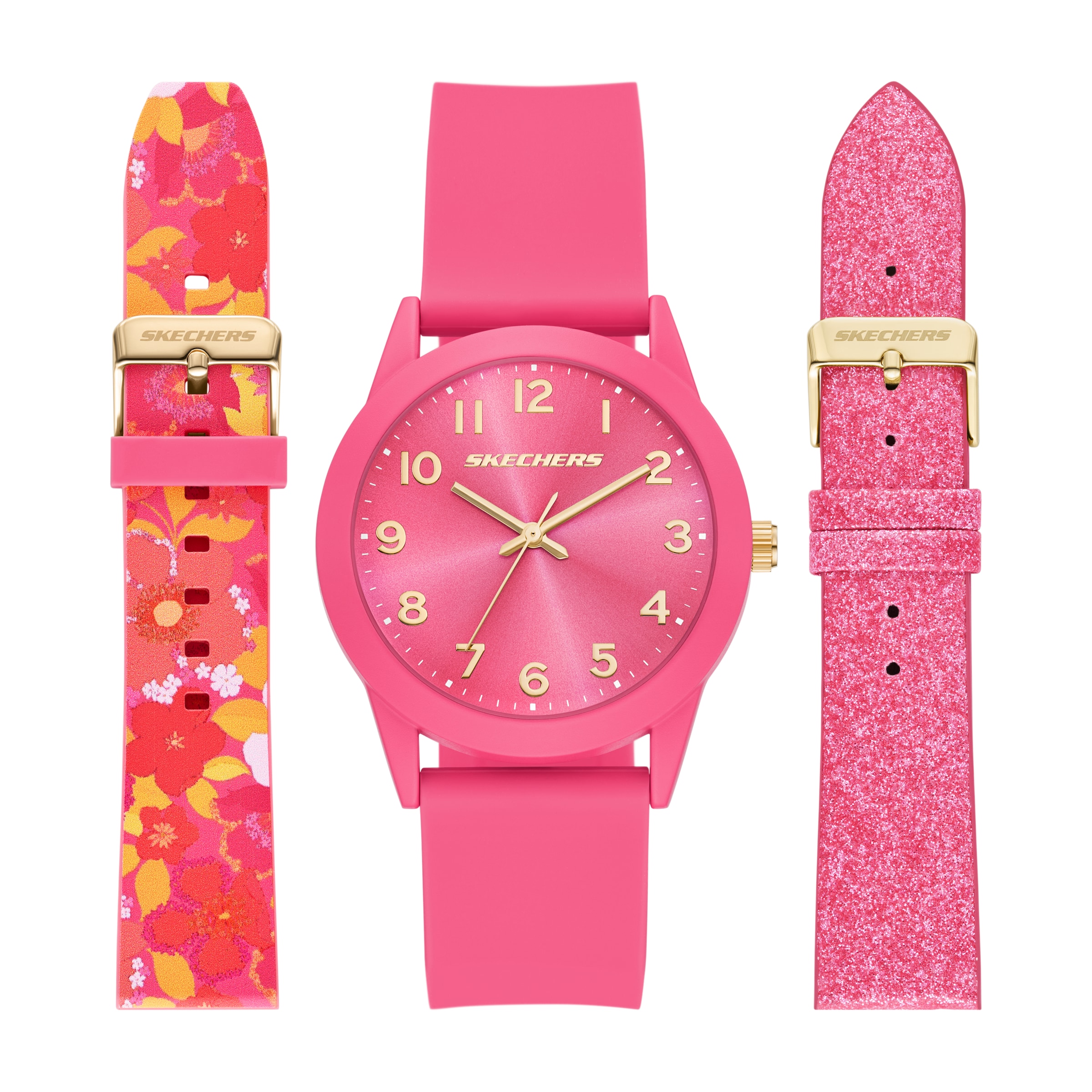 SKECHERS Analog Watch in Pink: front