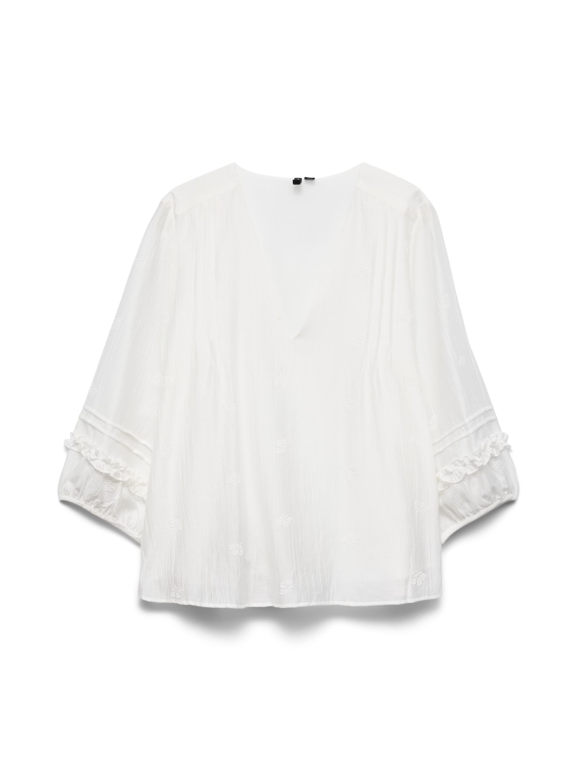 Vero Moda Curve Chemisier 'VMCLeslie' en 8XL en blanc, Vue avec produit