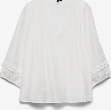 Vero Moda Curve - Blusa 'VMCLeslie' en blanco: frente