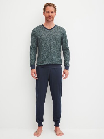 CALIDA Pyjama lang 'Cotton Special'‌‌‌‌‌‌ in Grau: Vorderseite
