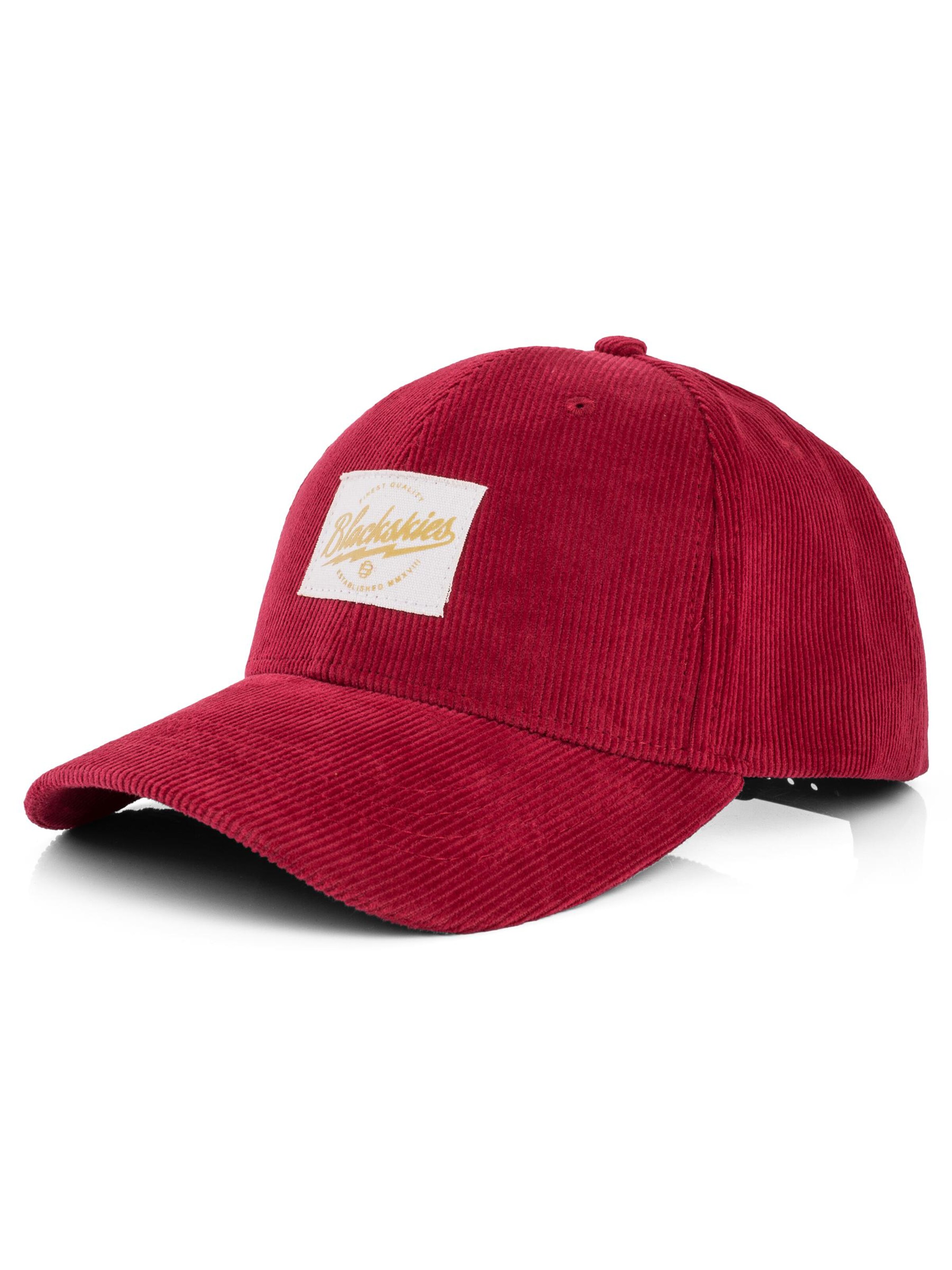 Blackskies Cap 'Cord' in Red: front