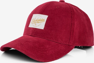 Blackskies Cap 'Cord' in Rot: Vorderseite