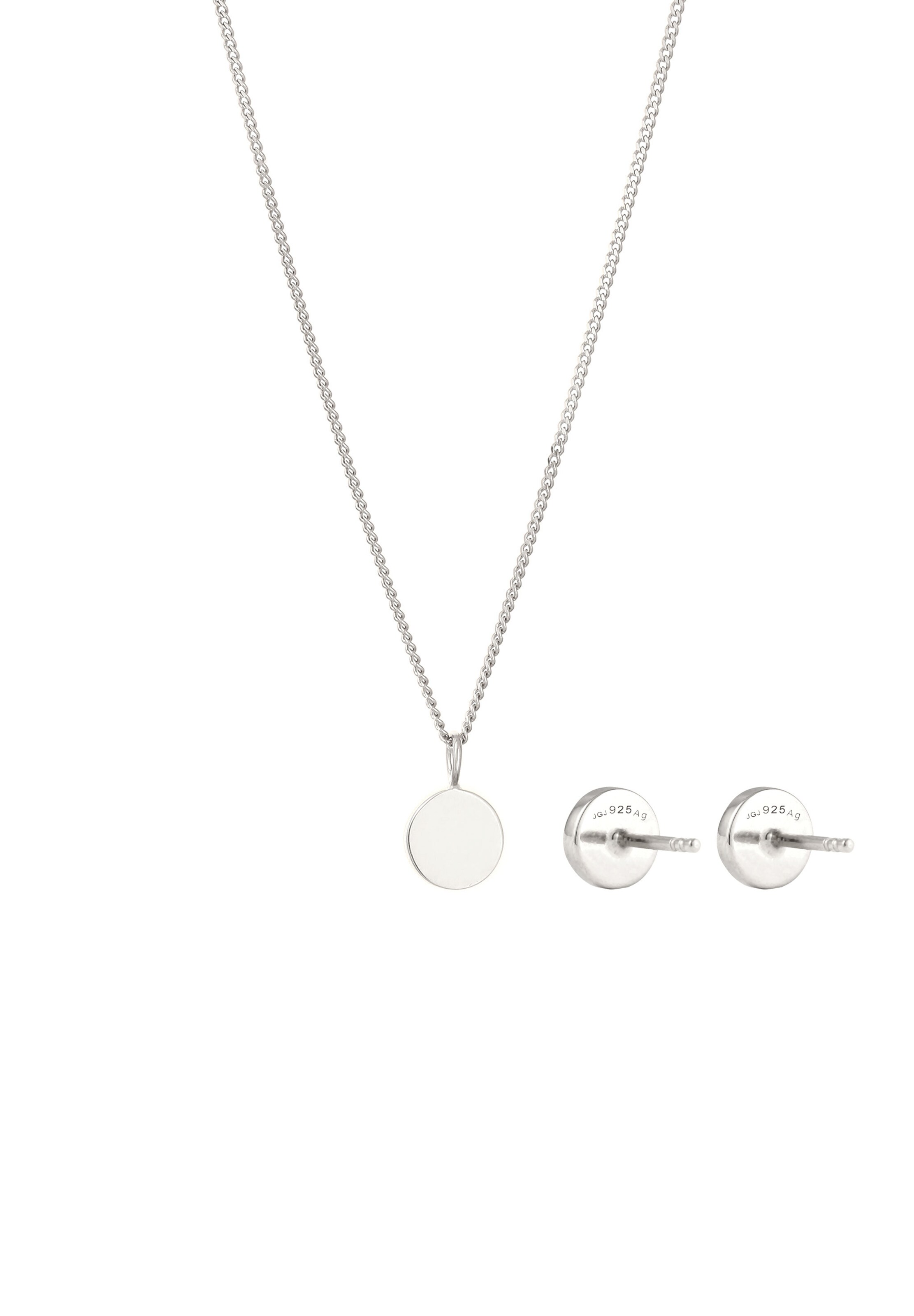 ELLI Sieraden set 'Mondstein' in Zilver