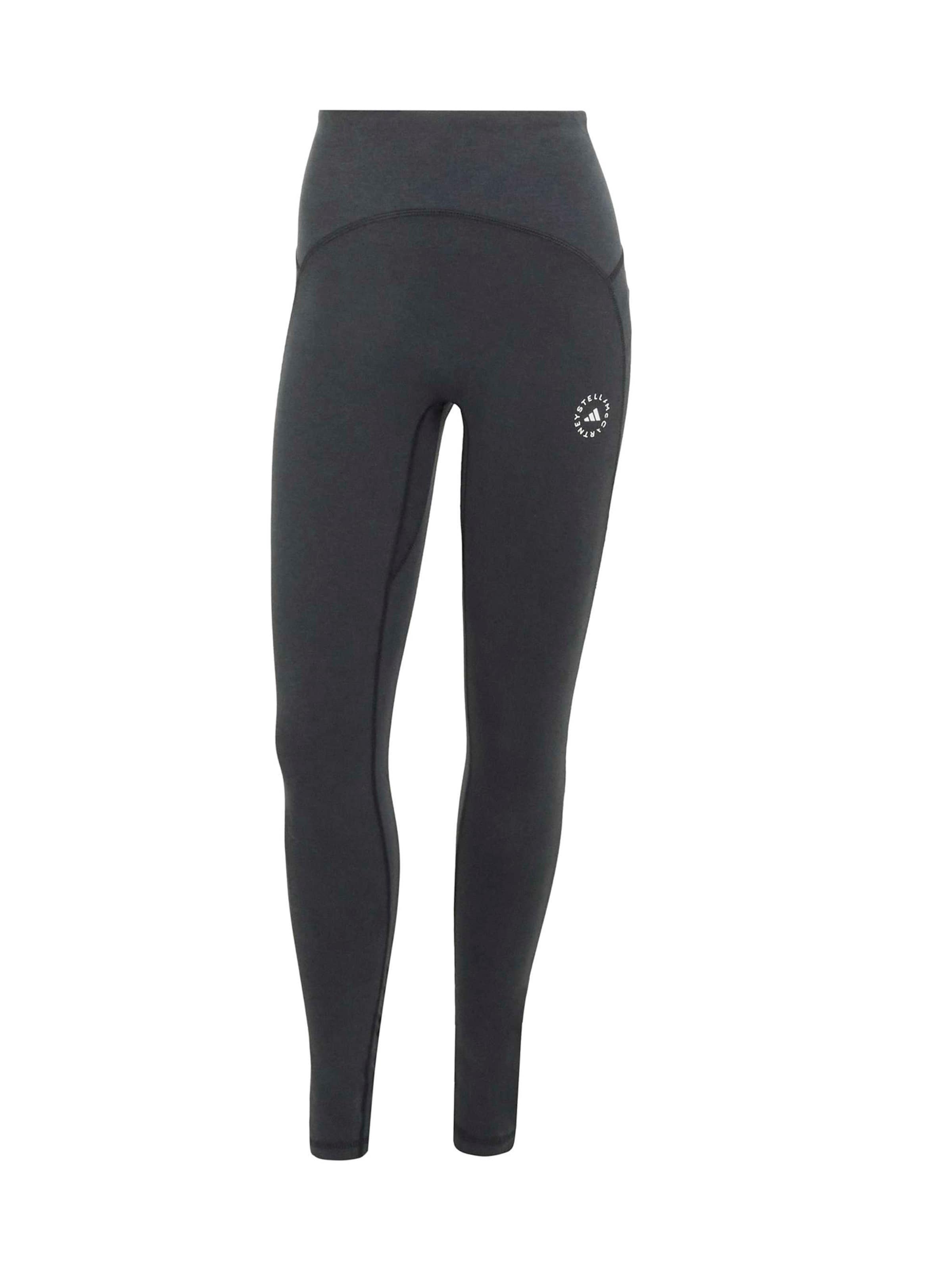 Skinny Pantalon de sport ADIDAS BY STELLA MCCARTNEY en noir : devant