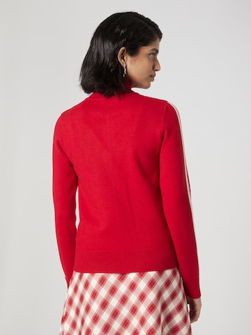 Bella x ABOUT YOU Knit Cardigan 'Janett' in Red