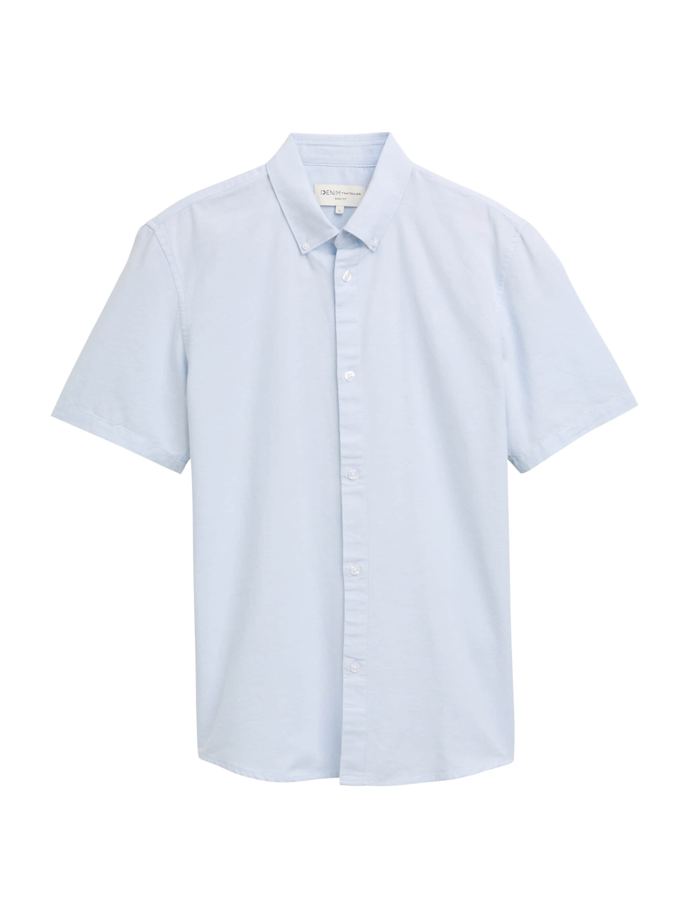 TOM TAILOR DENIM Regular fit Skjorta i blå: framsida