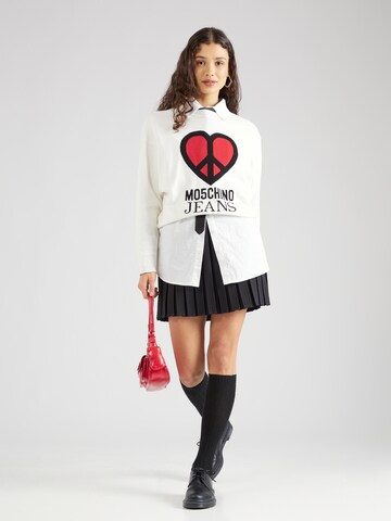 Moschino Jeans Pullover in Weiß