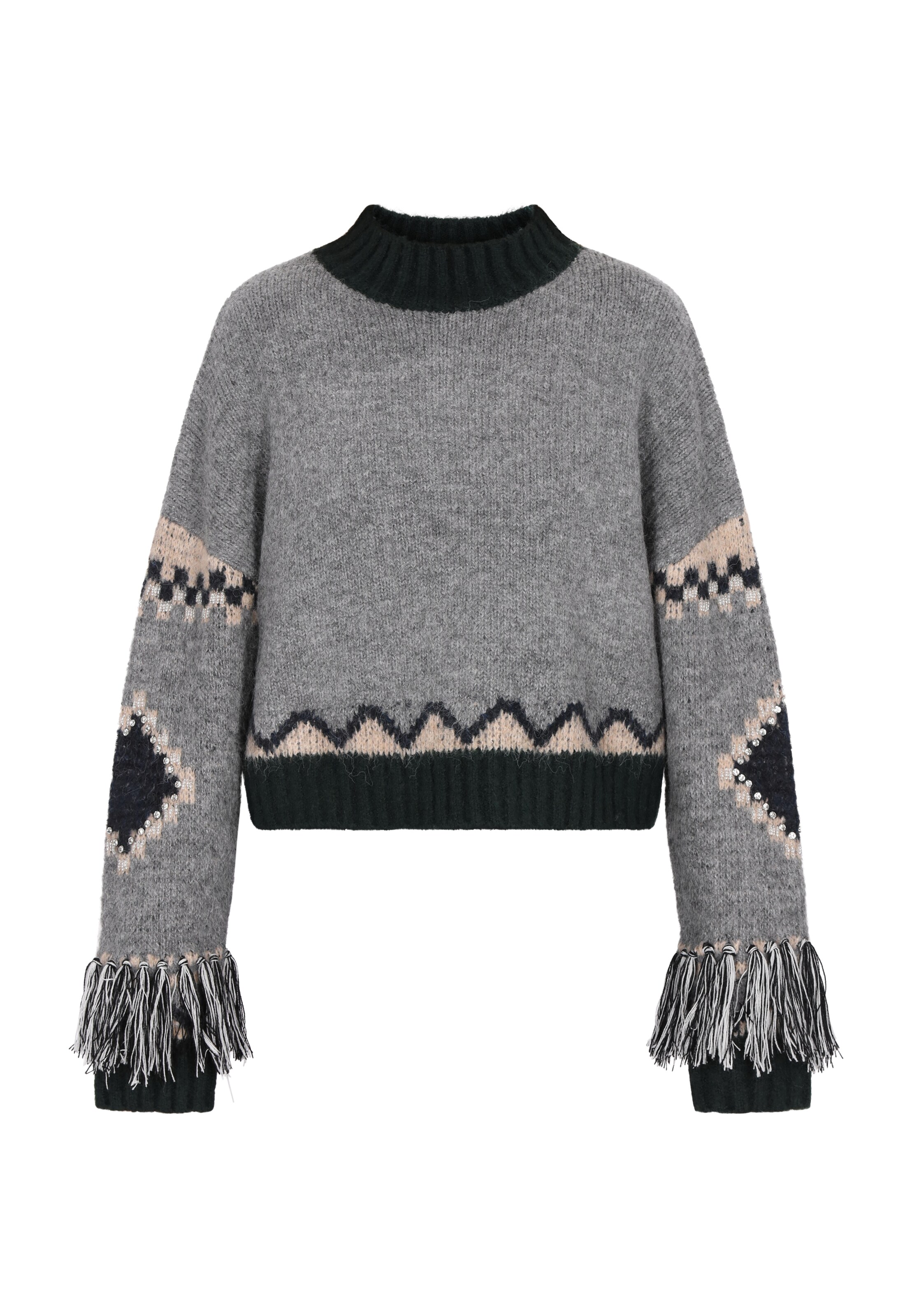 IZIA Sweater in Grey: front