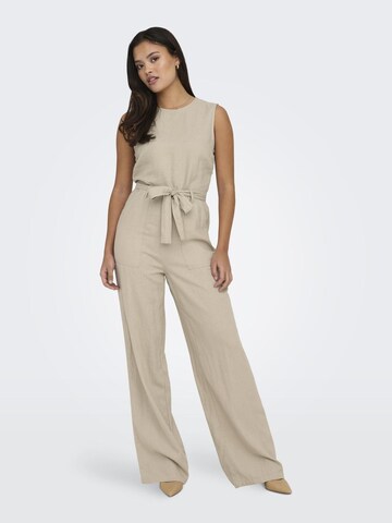 ONLY Jumpsuit 'CARO' in Grijs: voorkant