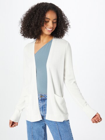 s.Oliver Knit Cardigan in White: front