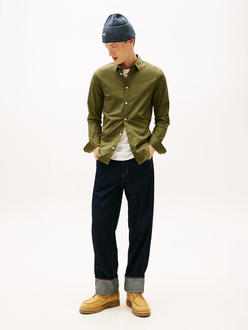 Tommy Jeans Slim Fit Hemd in Grün