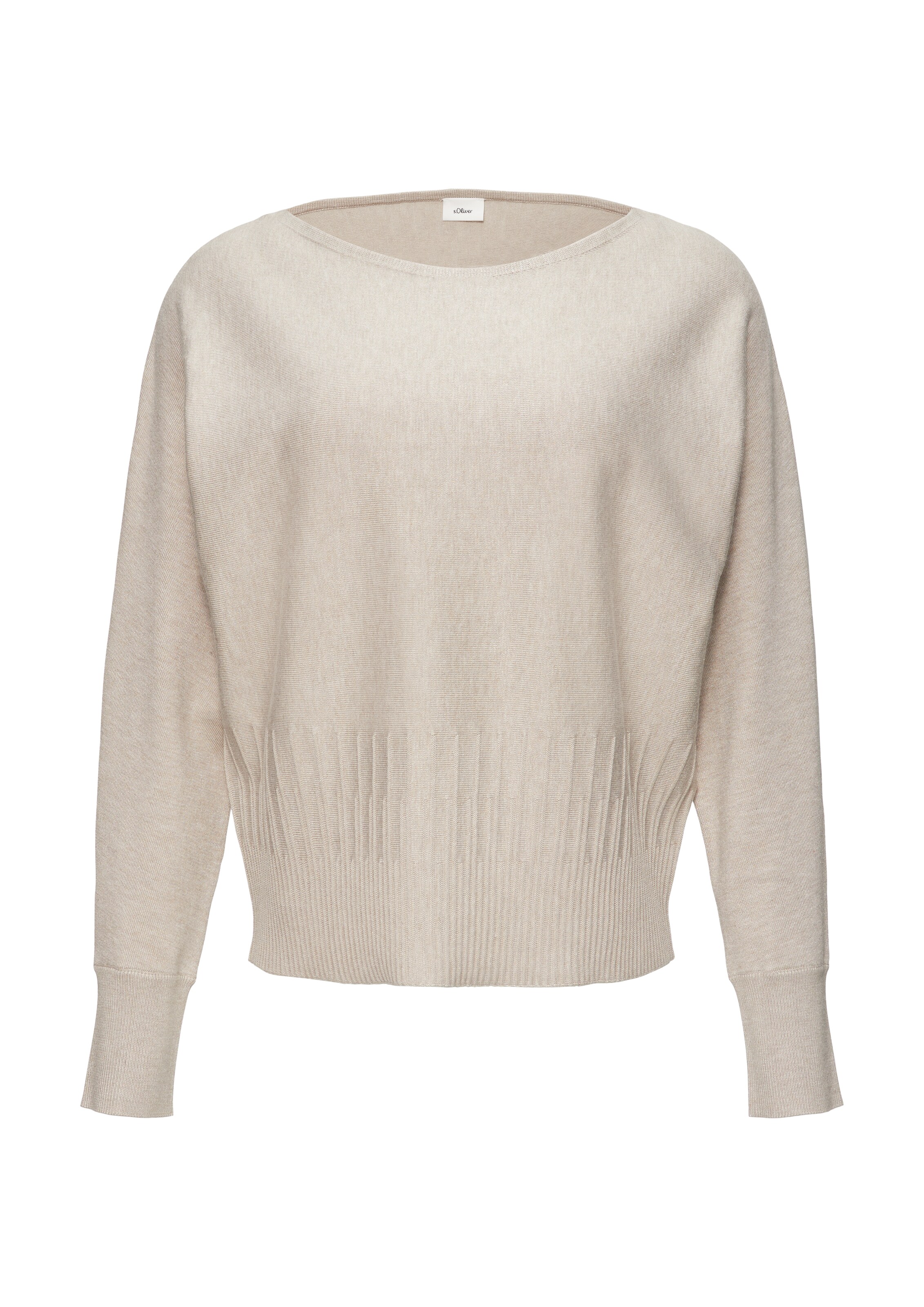 s.Oliver BLACK LABEL Pullover in Beige: Vorderseite