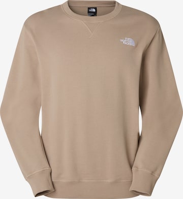 smėlio THE NORTH FACE Megztinis be užsegimo 'Essential Lite Crew': priekis