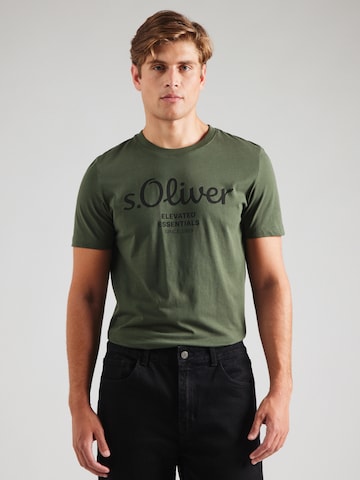 Tricou de la s.Oliver pe verde: față