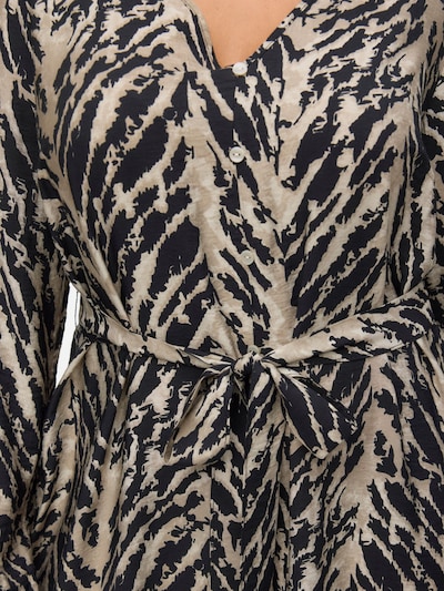 Vero Moda Curve Kjole i stone / sort, Produktvisning