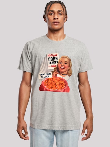 F4NT4STIC T-Shirt 'Kellogg's Corn Flakes Cereal 1950's' in Grau: Vorderseite